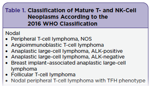 Peripheral T-Cell Lymphoma, Not Otherwise Specified: Diagnosis and Therapeutic Approaches for the Advanced Practice Provider